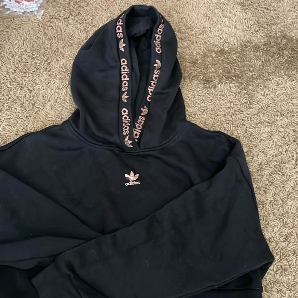 Adidas cropped hoodie size xs